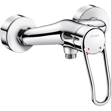 Mitigeur de douche à levier unique Delabie, poignée à levier, raccords standards en S