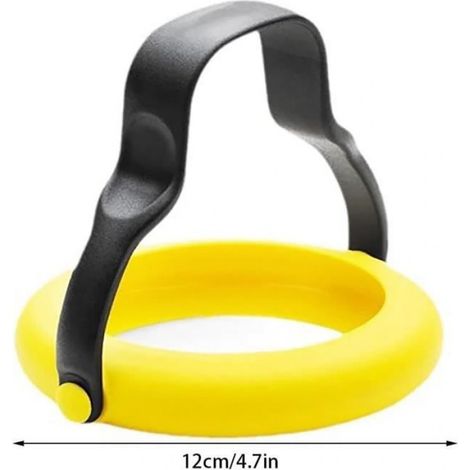 Silicone Moule Oeuf au Plat,Moule Pancake Antiadhésif,Silicone Anneaux d'Oeufs,Poignée Rotative à 360 Degrés pour Œufs au Plat (1/4)