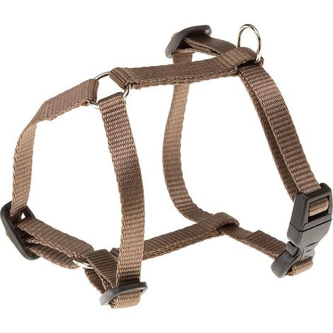 1 Harnais Chien Chat, Nylon Résistant, Réglable 3 Points, Fermeture Pression, Poitrine 25-38 cm