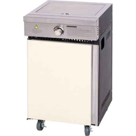 Fornello laterale inox Luxury van per barbecue a gas 52x60x90h - Fraschetti (1/5)