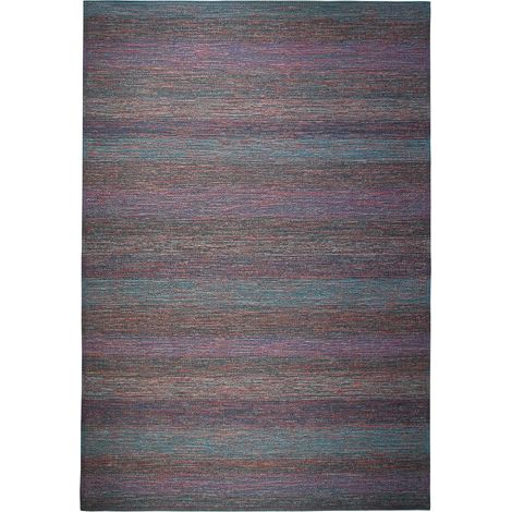 SAINT-TROPEZ - Tapis extérieur-intérieur motifs lignes bleu 160x230 (1/5)