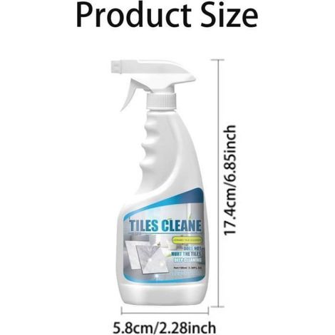 Nettoyant Pour Joints De Carrelage - Nettoyant Anti-taches Pour Pierre - Usage Salle De Bain Et Cuisine - 500 Ml (1/4)
