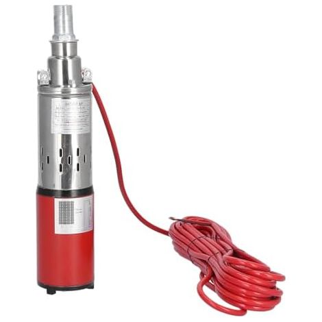 Pompe Eau Solaire Submersible 12V, 30m Hauteur 1.5m³/h Acier Inox (1/5)