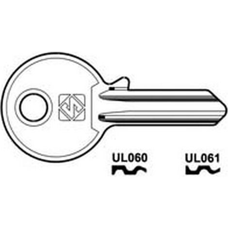 20PZ CHIAVI PER CILINDRI UNIVERSAL 4 SPINE PICCOLE IN ACC. NICH. - UL060 DX
