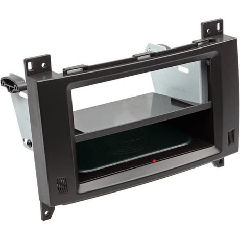 Facade autoradio 2DIN compatible avec Mercedes classe A B ap04 Avec Vide poche Induction Qi Noir