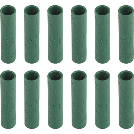 12PCS Tuyau de connexion pour tuteur de jardin Vignes, plantes grimpantes, tuteurs de soutien Connecteurs 11mm de diamètre intérieur (1/4)