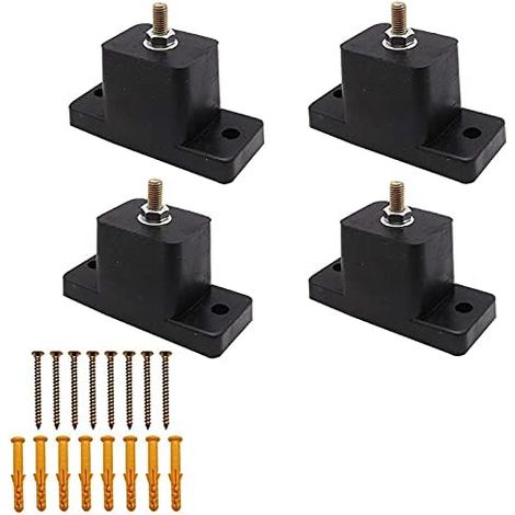 Lot de 4 coussinets isolants anti-vibrations en caoutchouc pour climatiseur (1/5)