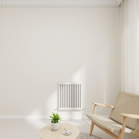 Stech Homes 600x605mm White Traditional 2 Column Horizontal Cast Iron Style Central Heating Radiator (1/5)