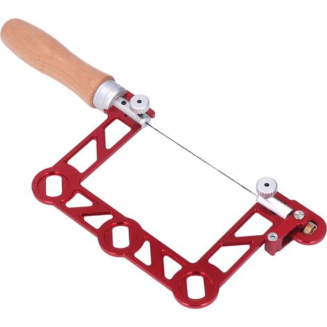 U-förmige Handsäge mit Holzgriff, 3-Zoll-Dekupiersäge für Juweliere, Metall- und Holzbearbeitung. (1/5)