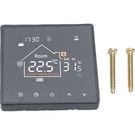 Chaudière de chauffage de l'eau d'affichage à cristaux liquides d'écran tactile de Thermostat intelligent Programmable pour l'hôtel de centre commercial de bureau à la maison sans WiFi (1/5)