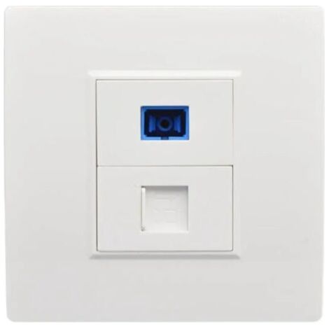 Interfaz de fibra óptica SC, toma de pared, conector de red RJ45, tipo Connecto1