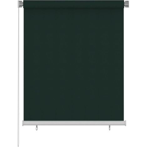 FIMEI Store roulant d'extérieur 120x140 cm Vert foncé PEHD (1/5)