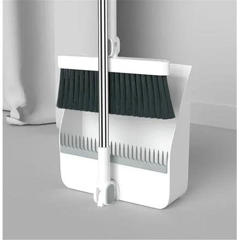 Balai Et Raclette - Manche Long - Tête Pivotante 180° - Dents De Combinaison Auto-Nettoyantes - Pour Intérieur Et Extérieur - Lot De 1 (1/5)