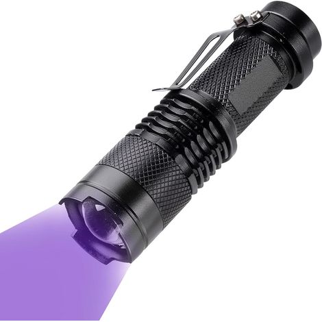 Lampe Torche UV, Lampe de Poche Ultraviolet 395nm LED Lumière Noire Torche, Portable Mini LED, pour Chien/Chat Détecteur d'urine (1/5)