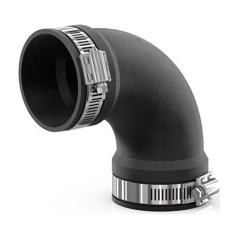 CR Flex. Bend CFB 038 (90 tailles, 30-38 mm) jusqu'à 0,6 bar, L : 80 mm, EPDM / V2A
