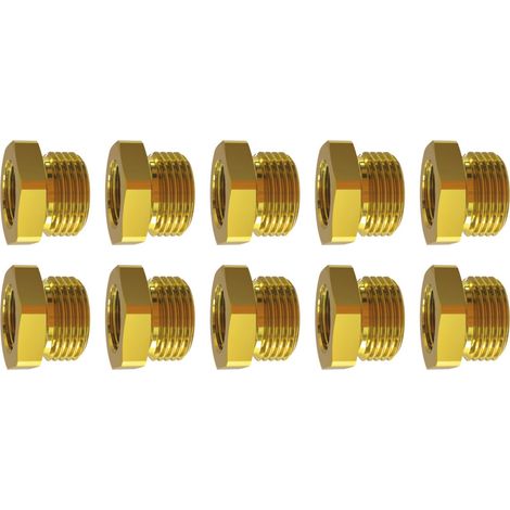 Riegler Reduziernippel-Set, 3/8 - 1/4 Zoll, 10-teilig 10 Stk (1/2)