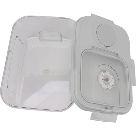 Boîte de rangement hermétique pour riz, distributeur de riz, bac de stockage pour céréales, petit seau distributeur de céréales, capacité 5 kg, blanc