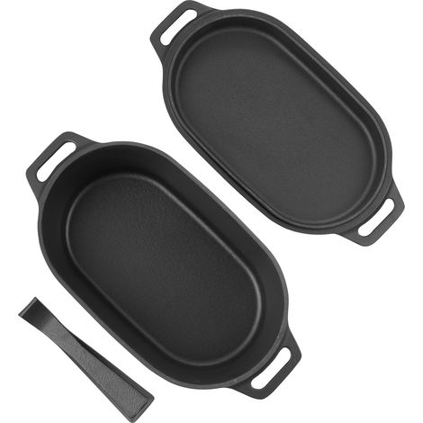 Mophorn Schmortopf aus emailliertem Gusseisen, 3,31 L Dutch Oven für Sauerteigbrot, vielseitiger Kochtopf mit Deckel und Griffen, hitzebeständig bis 260 °C, ideal für Brot, Eintöpfe und Braten (1/5)