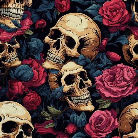 Tela Oxford decorativa para exteriores - Motivo de calavera I DX4023 (1/5)
