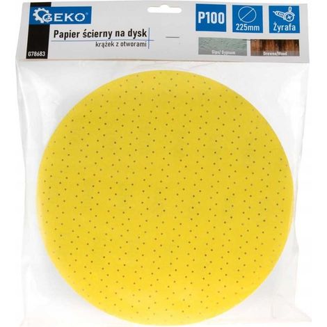 Schleifpapier für Scheibe - Scheibe mit Löchern 225 mm P100 /Giraffe/ (10/100/500) (1/5)