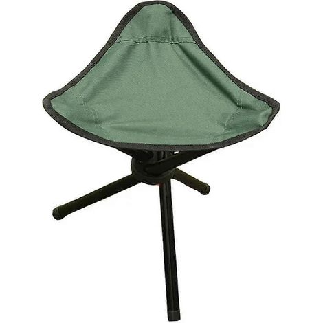 Tabouret pliant d'extérieur 25-26, petit tabouret de plage/de pêche (Taille : Vert) (1/4)