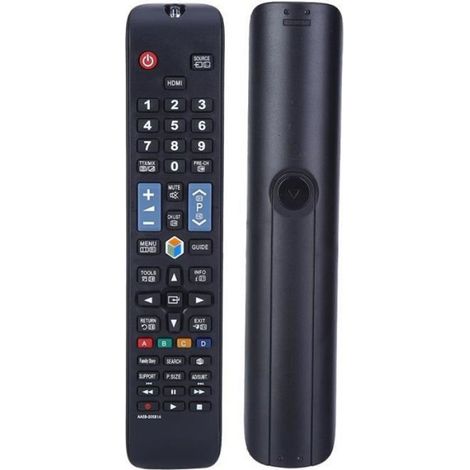 Télécommande universelle pour téléviseurs Samsung LCD LED Smart TV - Modèle AA59-00581A - Noir (1/4)