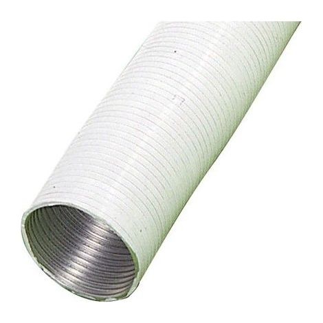 Weißes kompaktes Aluminiumrohr Ø 100 mm./5 Meter