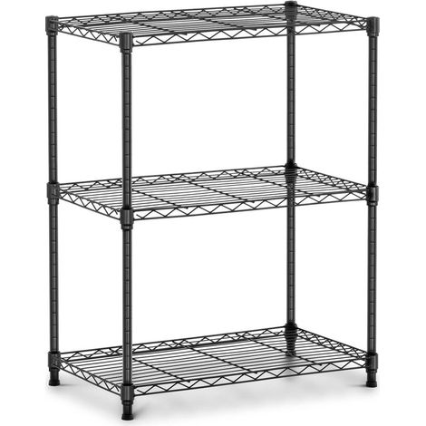 Étagère métallique noire - 60 x 35 x 77 cm - 120 kg (1/3)