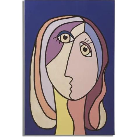 Decoración de pared mauro ferretti lienzo doble cara multicolor 80x120 cm