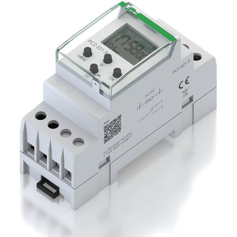 Timer settimanale F&F a 1 canale con NFC, 16A, 1P, 2M, 24-264V, PCZ-521.4