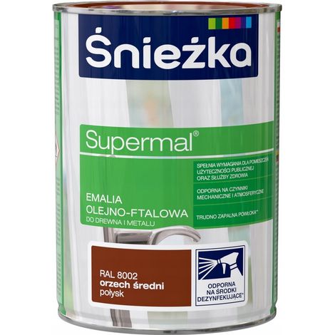 ŚNIEŻKA Supermal nogal brillo medio 8002 0,8l (1/2)