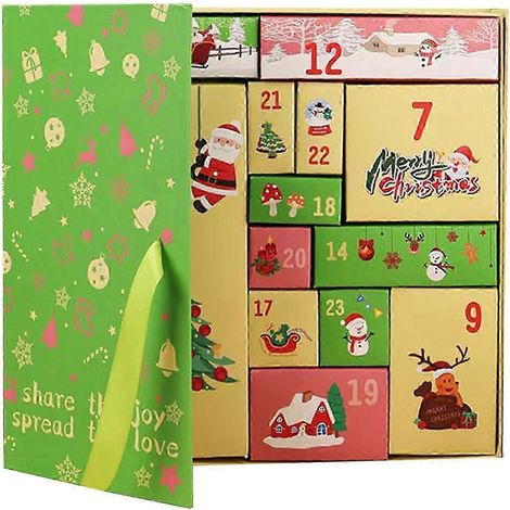 Coffret de compte à rebours de Noël 2025 rechargeable avec 24 surprises. (1/3)