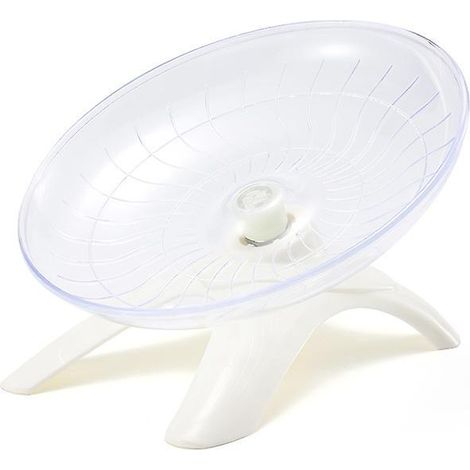 disque D'exercice Pour Hamsters Et Souris, 18 Cm - Particulirement Lger Et Silencieux Mais Base Solide Blanc (1/5)