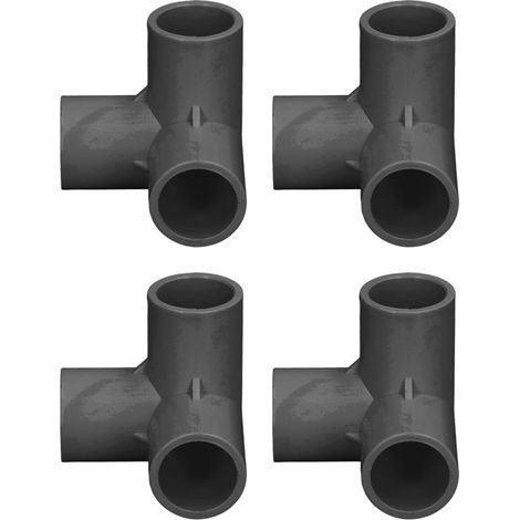 Raccord T PVC - 3 Voies - 20 mm Diamètre Intérieur - Pour Canalisations Eau Meubles Serres Tentes - 10 Pièces (1/5)