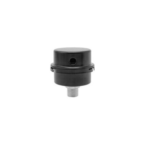 Silencieux de filtre à air, filetage 3/8" (16 mm), pièces pour compresseurs d'air, noir (rond - métal) (1/4)