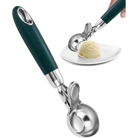 Cookie Dough 304 Cuillère à glace robuste en acier inoxydable pour (1/4)
