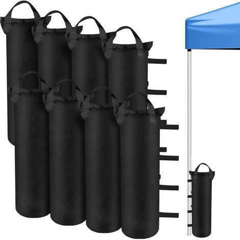 Poids pour Tonnelle 8 Sacs de Sable - 10kg par Sac de Lestage, Tonnelle 3x3m et Pavillon de Jardin - Tissu Oxford 600D pour Lest de Tente, Plage et Extérieur (1/5)