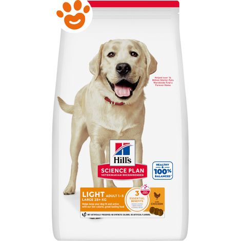 Hills Dog Science Plan Adult Large Light Pollo - Sacco 12 Kg -