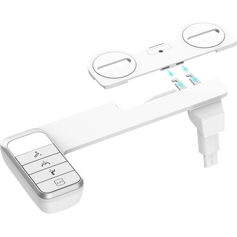 Non-electric toilet bidet — toilet accessories, adjustable water pressure, with double self-cleaning nozzle. (1/5)