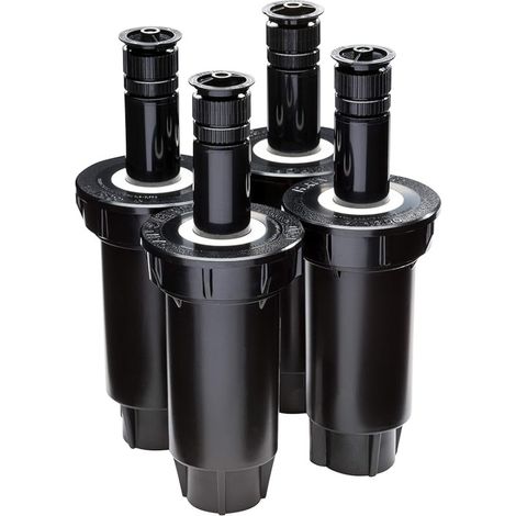 Rain Bird 1802 Bewässerungsdiffusor  4er-Pack versenkbare Gartensprenger 1/2"  4,5 Meter Reichweite  5 cm Rasensprenger