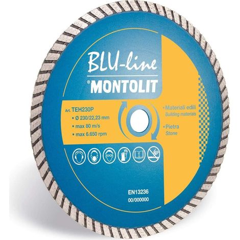 DISCO DIAMANTATO 115 MM MONTOLIT TURMONT TEH115 PER MATERIALI DA COSTRUZIONE