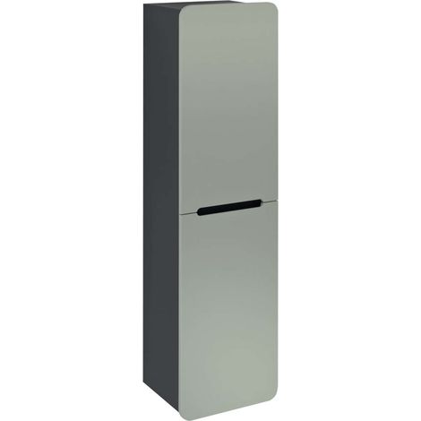 Sapho Kerala - Armoire haute 143x38x32 cm, 2 portes G/D, verde/anthracite KR350-4434 (1/5)
