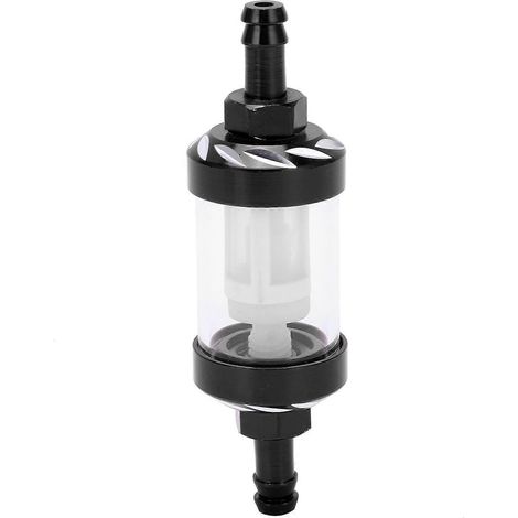 Élément de filtre à carburant en verre, boîtier en alliage d'aluminium, remplacement pour voitures, quads, SUV, motos et pit bikes. (1/4)