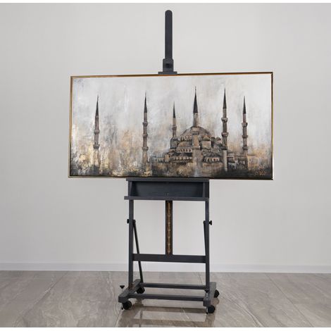 Gemälde Oase des Glaubens Rahmen Gold 120x60 cm (1/5)