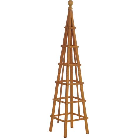 [JAMAIS UTILISÉ] Treillis HHG-084, treillis pour plantes grimpantes, support de croissance FSC® 148x33x33 cm naturel