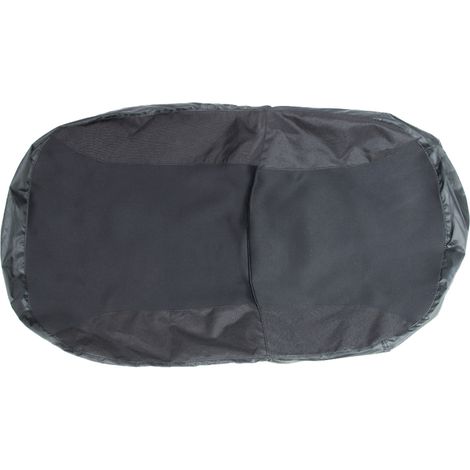 Housse imperméable pour siège de tondeuse autoportée, avec 2 poches de rangement, taille moyenne, couleur noire (1/5)