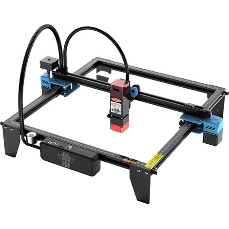 Graveur Laser, Zone de Gravure de 600x600mm, Fonctionnement à Grande Vitesse, TTS-10 Pro Set 6, Zone de travail 30x30cm, Prise EU (1/2)