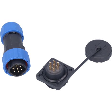 Fiche étanche carrée SP207 Connecteur aviation alimentation AC 380V Borne adaptateur broche prise (1/5)