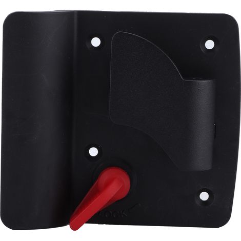 Verrou de porte camping-car en alliage de zinc, noir thermolaqué, avec 2 clés, pour grands véhicules et fourgons (1/5)