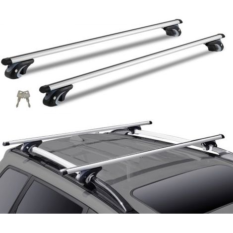 Barres de Toit Transversales Universelles 2PCs Verrouillables (1/5)